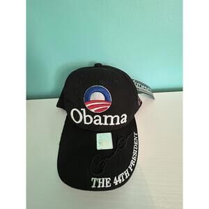 City Hunter Barack Obama The 44th President Cap Adjustable One Size Black NEW